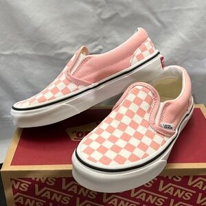 NEW Vans "Off The Wall" Checkerboard Powder Pink